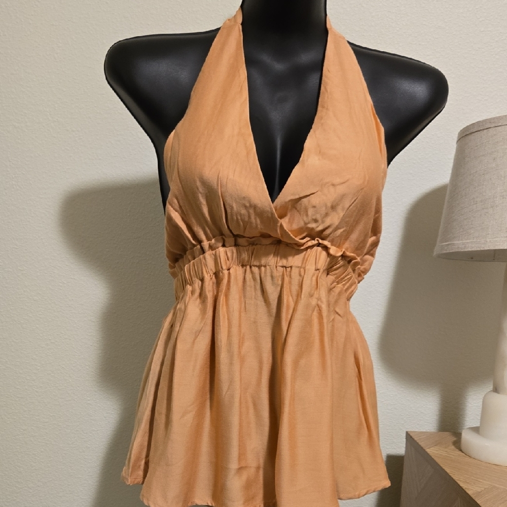 Heyson Elastic Waist Tie Top Tank NWT